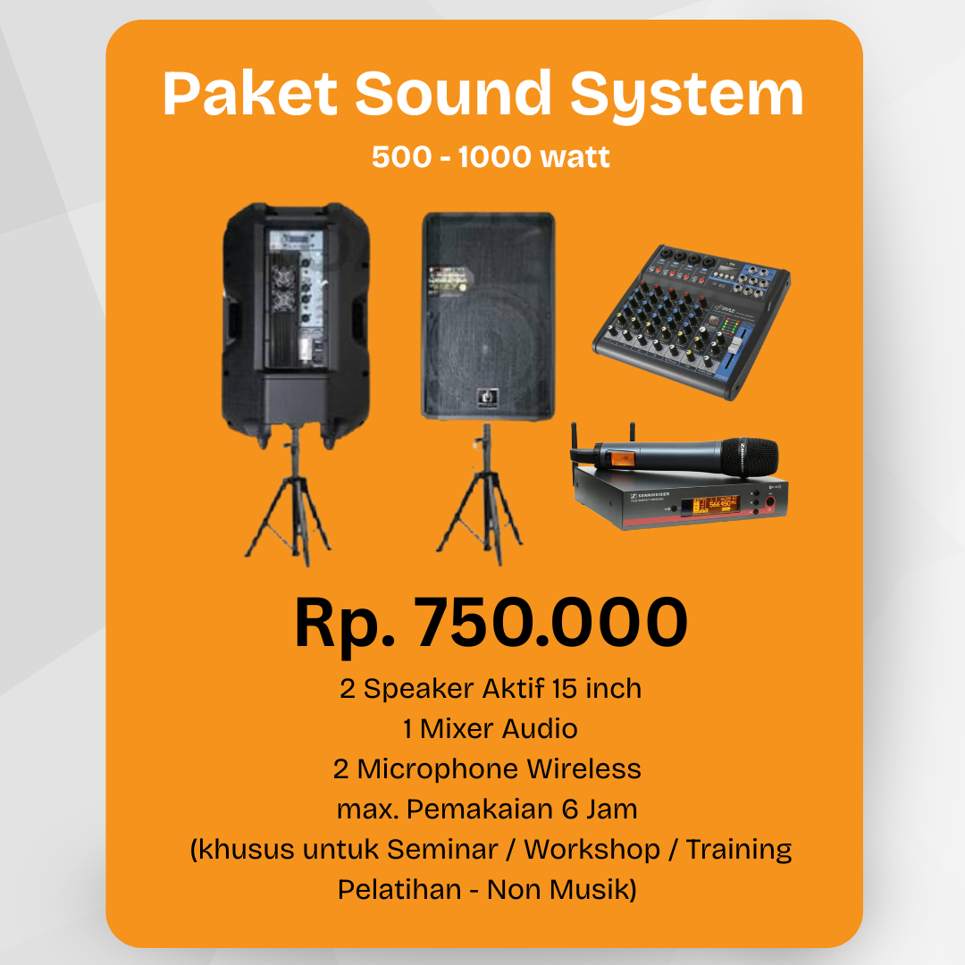 Paket Sewa Sound System